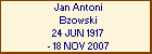 Jan Antoni Bzowski