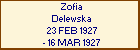 Zofia Delewska