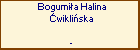 Bogumia Halina wikliska