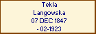 Tekla Langowska