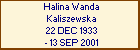 Halina Wanda Kaliszewska