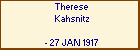 Therese Kahsnitz