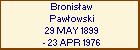 Bronisaw Pawowski