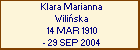 Klara Marianna Wiliska