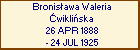 Bronisawa Waleria wikliska