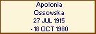 Apolonia Ossowska