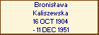 Bronisawa Kaliszewska